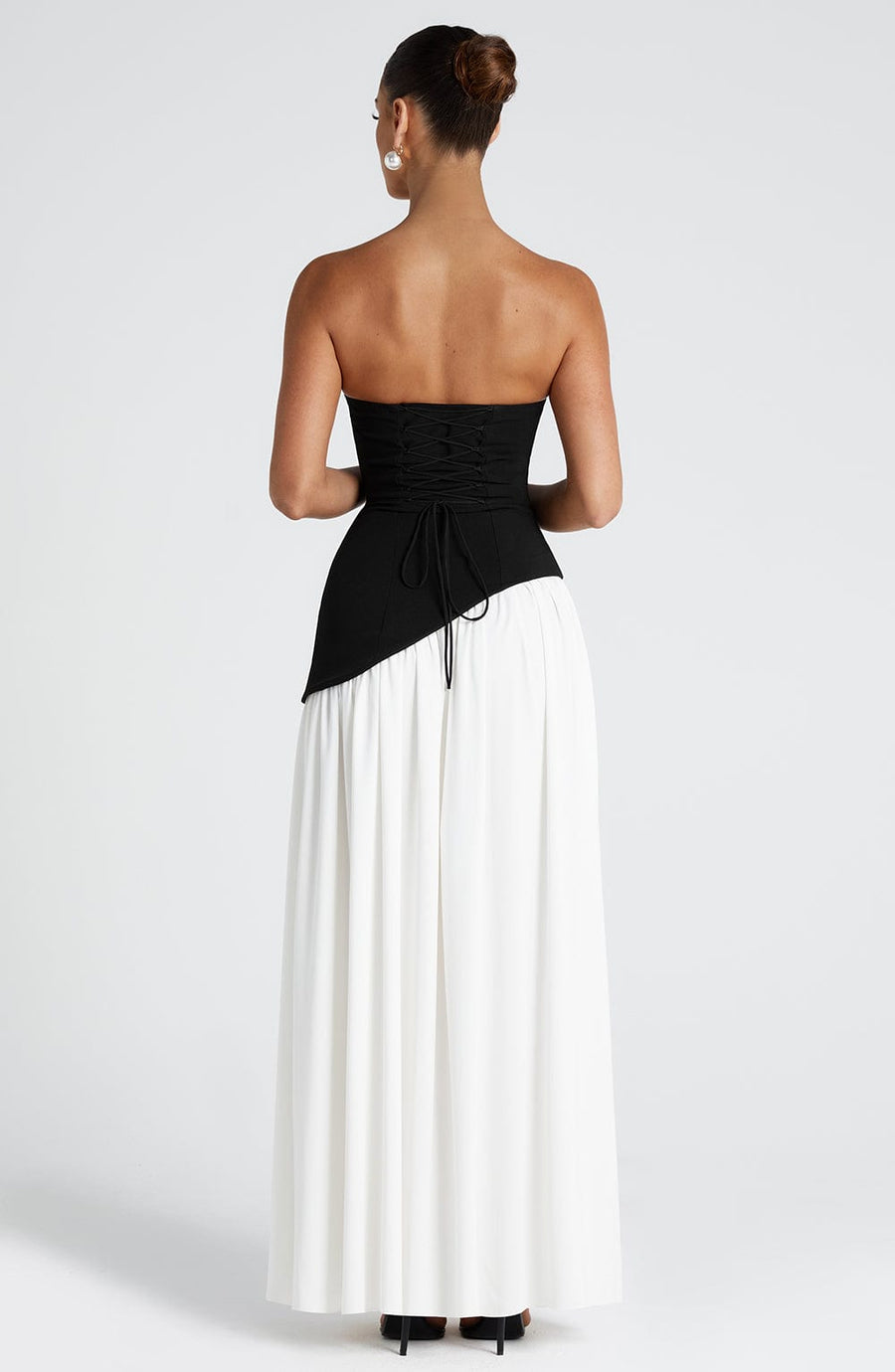 Mali Maxi Dress - Black/White