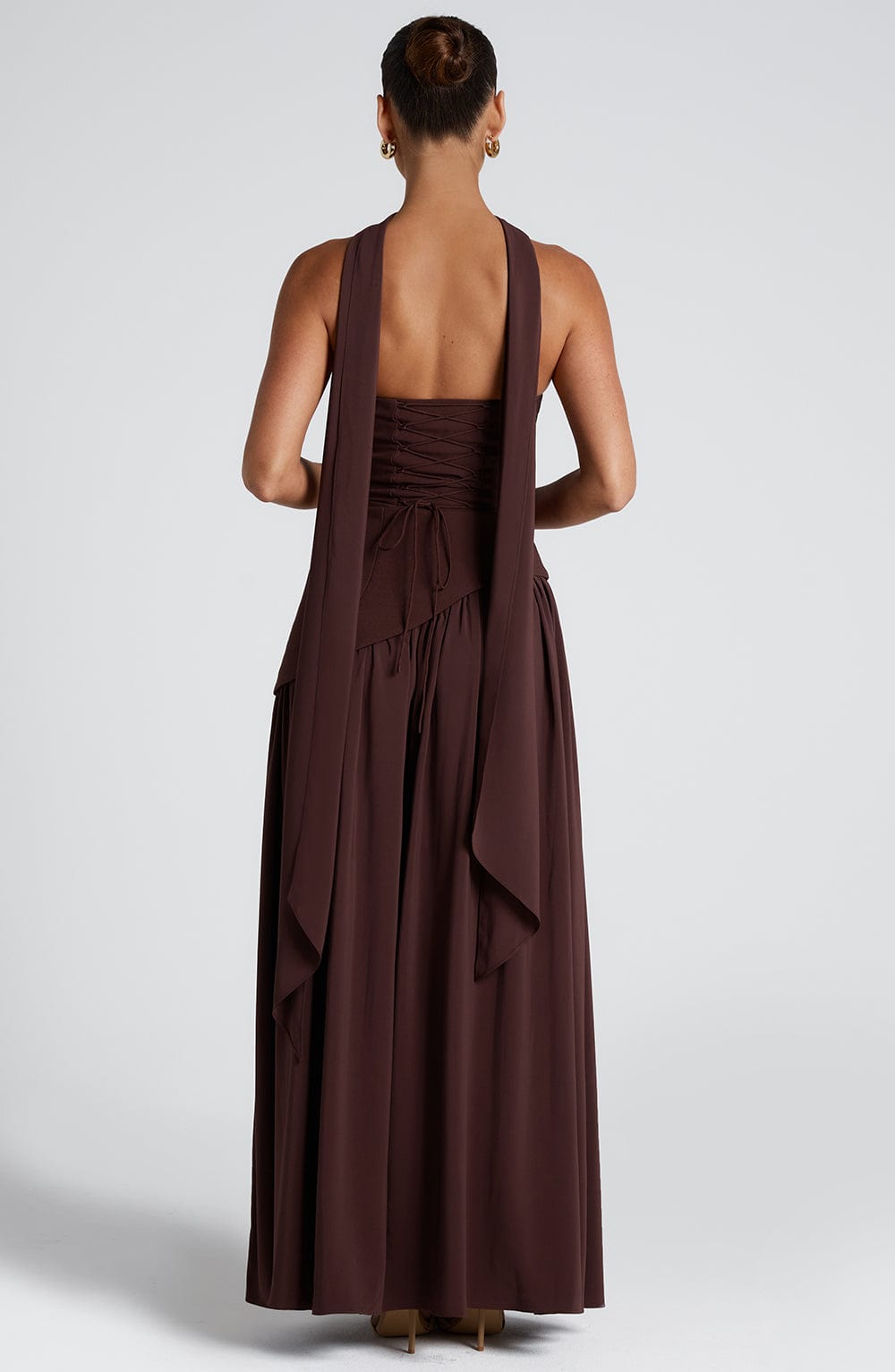 Mali Maxi Dress - Plum Brown