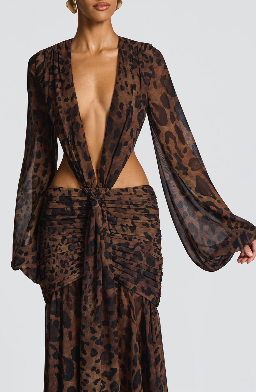 Andriana Maxi Dress - Leopard Print
