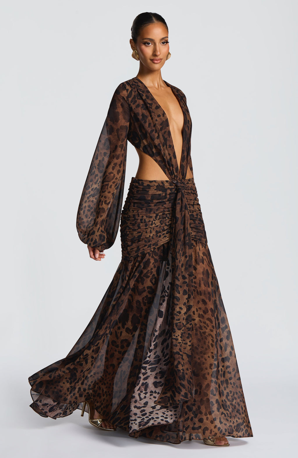 Andriana Maxi Dress - Leopard Print