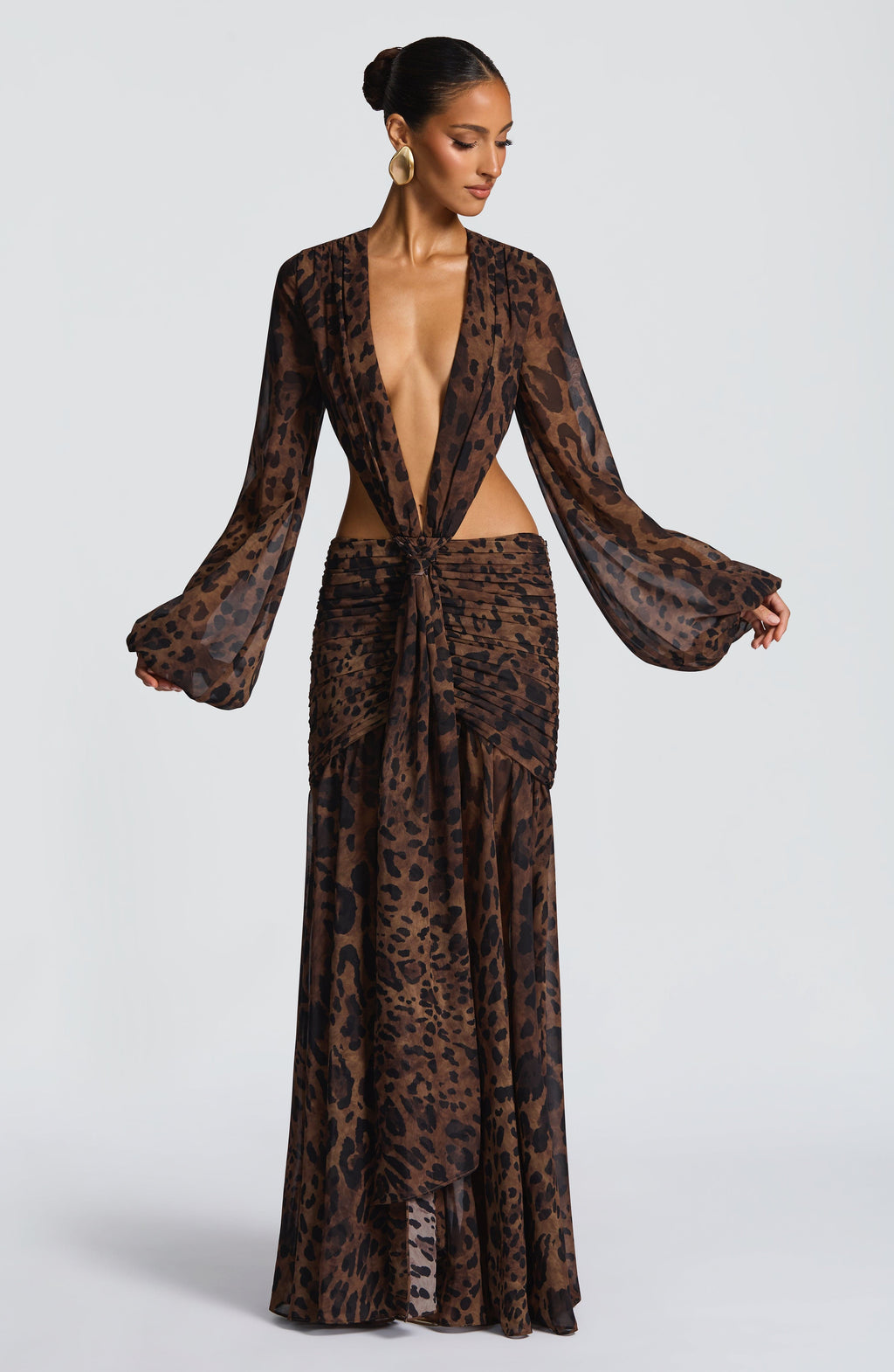 Andriana Maxi Dress - Leopard Print