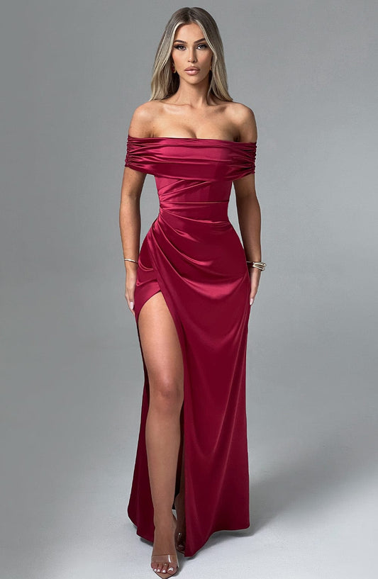 Gwendy Maxi Dress - Burgundy