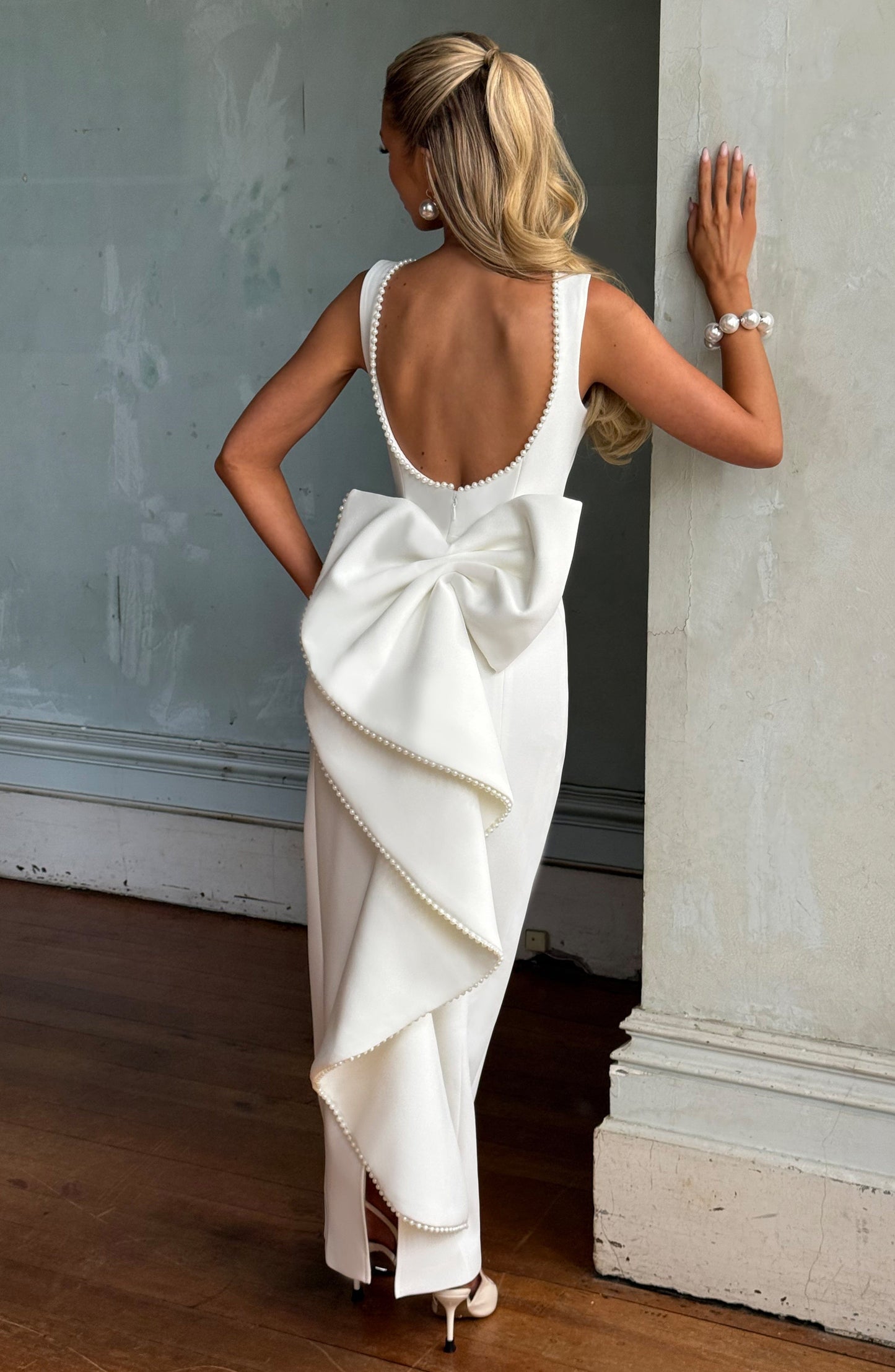 Luna Midaxi Dress - Ivory